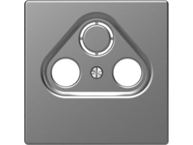 MERTEN D-LIFE Płytka czołowa gniazda RTV 3 otwory stal nierdzewna MTN4123-6036 SCHNEIDER ELECTRIC