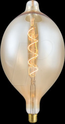 LX023981305 E27 LED lamp, 4 W, 250 lm, 2000 K, gold, filament, dimmable