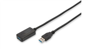 Kabel Przedłużający Usb 3.0 Superspeed Typ Usb A/Usb A M/Ż Aktywny Czarny 5M...