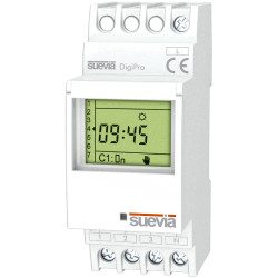 Suevia SU172012 DigiPro Timer DIN Rail 250V AC 16A Change-Over Settings