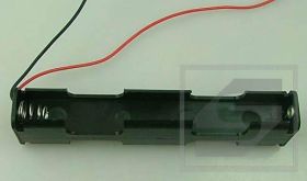 Pojemnik na baterie 4xR6 z kablem TYP13