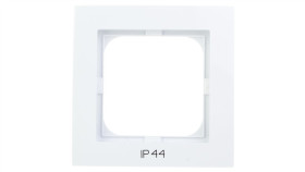 As Ramka Pojedyncza Do Łączników Ip44 Biała Rh-1G/00
