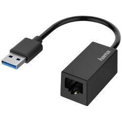 Hama 200325 Adapter USB 3.2 Gen 1 Black 1 Gbps Patch Cable