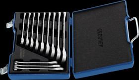 7 R-012 Combination ratchet spanner set 12 pcs 8-19 mm