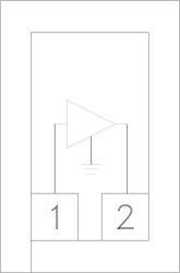 InGaP HBT Gain Block Amplifier Chip, DC - 8 GHz