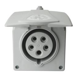 Gniazdo ścienne natynkowe CEE 16A 400V 5P IZVN 1653