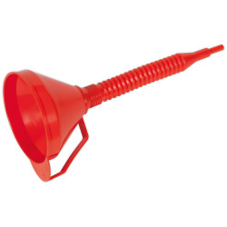 Sealey F16F Funnel with Flexi Spout and Filter Medium 160mm