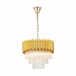 Lampa wisząca PRIMA kolor złoty metal/szkło, 4xE14 IP20 20149PM Zuma Line