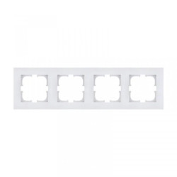Ramka czterokrotna Exen seria Karell biała K104/01E