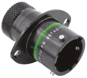 Złącze wielostykowe przemysłowe 10-pinowe, panelowe Gniazdo Souriau Sunbank by Eaton