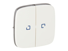 VALENA ALLURE Klawisze białe wyłącznika świecznikowy z podświetleniem led 755225 LEGRAND