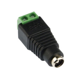 Adapter złącza żeńskiego DC Jack 5,5x2,5mm na złącze terminalowe