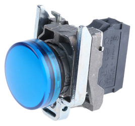 Kontrolka 240V ac Niebieski Schneider Electric średnica wycięcia 22mm Montaż panelowy Śruba
