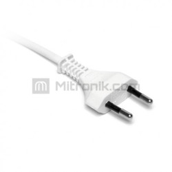 KABEL ZALEWANY 2x0,75 BIAŁY 1,8m