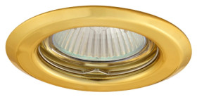 Oczko 50W/12V MR16 IP20 okrągłe stałe stalowe złote AXL 2114-G GXPP004