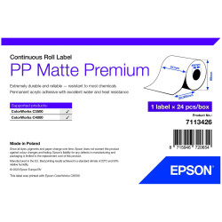 Epson 7113426 PP Matte Label Premium, Continuous Roll, 51mm x 29m