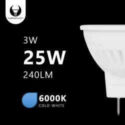 Żarówka LED G4 MR11 3W 12V 6000K 240lm Ceramiczna Forever Light