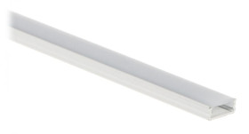 Profil z kloszem do taśm LED PR-LED/SW/2M natynkowy biały