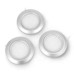 Zestaw podszafkowych lampek LED LSCG2301YM3 Plug & Play z włącznikiem i zasilaczem