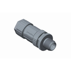 Złącze wielostykowe przemysłowe 5-pinowe M12 Montaż na kablu Wtyczka Amphenol Industrial