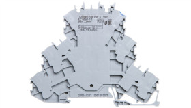 Złączka Szynowa 3-Piętrowa 2,5Mm2 L/L/N Szara 2002-3203 Topjobs