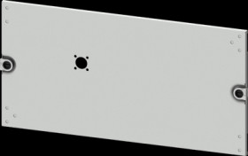 Aperture, rectangular, sheet steel, (W x H x D) 600 x 250 x 10 mm, light gray, 8PQ2025-6BA04