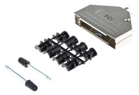 Osłona tylna D-Sub 37 -pinowe Cynk odlewany Proste Amphenol Communications Solutions C