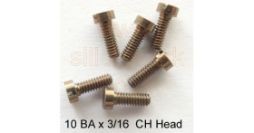10BA x 3/16&quot; steel cheese head screw (pack of 25)