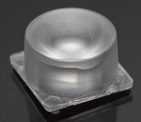 Soczewka LED 22.5 x 22.5 x 12.2mm, kąt widzenia 41 → 53°, do użytku z Cree XB-H, Cree XM-L, Cree XM-L2, Cree