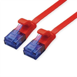 VALUE Patchkabel UTP, Cat.6A (Class EA), extra plat, rood, 2 m