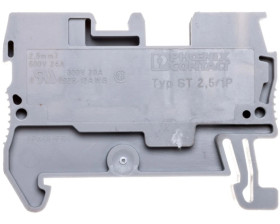 Złączka szynowa 2-przewodowa 0,08-1,5mm2 szara ST 2,5/ 1P 3040012