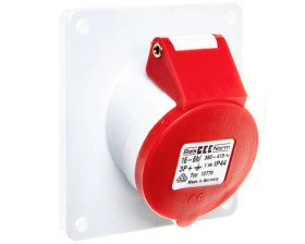 Gniazdo tablicowe 16A 4P 400V 6h IP44 skośne Quick-Connect 12779 BL 12779