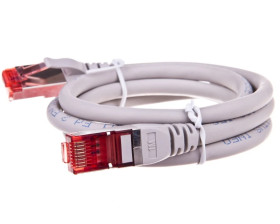 Kabel krosowy (Patch Cord) S/FTP kat.6 szary 1m DK-1644-010