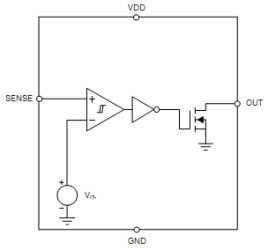 36-V voltage detector