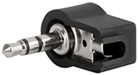 Złącze Jack 3,5 mm Męski Stereo Montaż na płytce drukowanej Czarny 30 V AC/DC 500mA