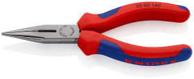 Szczypce płaskie długie Szczypce z długimi końcówkami Knipex długość szczęk: 42mm długość całkowita: 140 mm Stal