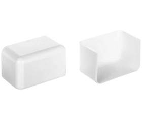 Pokrywa końcowa EKE 100x60mm biała 8551