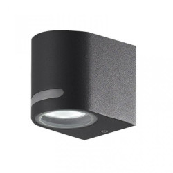 Oprawa elewacyjna WALLY-1-O-B-G GLASS 1xGU10 IP44 czarna