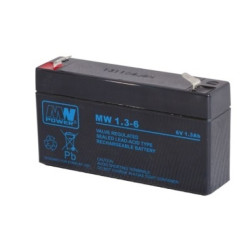 Akumulator AGM 6V/ 1,3Ah MW 1,3-6 MWpower 207124