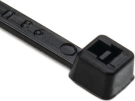 Cable tie, PP, (L x W) 100 x 2.5 mm, bundle-Ø 1.5 to 19 mm, black, -40 to 115 °C, 111-01917