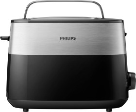 Philips Home HD2516/90 Daily Toster stali szlachetnej, czarny