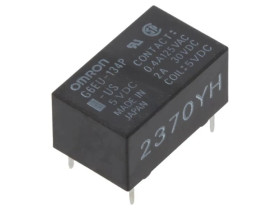 Przekaźnik elektromagnetyczny SPDT cewka 5VDC 0,4A/125VAC 2A/30VDC G6EU-134P-US 5VDC