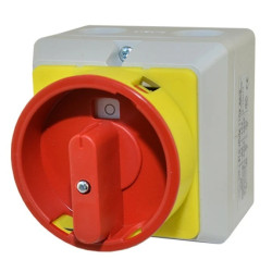 Łącznik krzywkowy w obudowie, z możliwością zamknięcia na trzy kłódki, 10A, 0-1, 1p TK-Ł S10JPUM1101 A6R