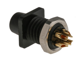 Złącze wielostykowe przemysłowe 4-pinowe Subminiaturowe, panelowe Gniazdo binder