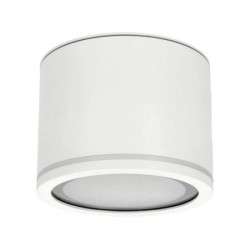 Punktowa oprawa sufitowa do łazienki UMA Sand White IP54 okrągła biała EDO777542