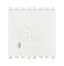 Przycisk dzwonkowy, NO, 10 A, 2M, biały, 19008.2.B