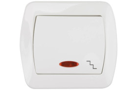 Simon Akord Łącznik schodowy z podświetleniem biały AW6L/11