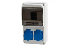 Rozdzielnica ULISSE 6M MINI - gniazda 2x230V /6 modułów/