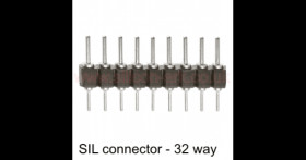 Header Strip 32-way SIL vertical pin (LD01-9923246) - Harwin