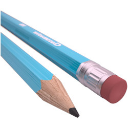 Classmaster HB Graphite Pencils with Eraser Tips - Pack of 12